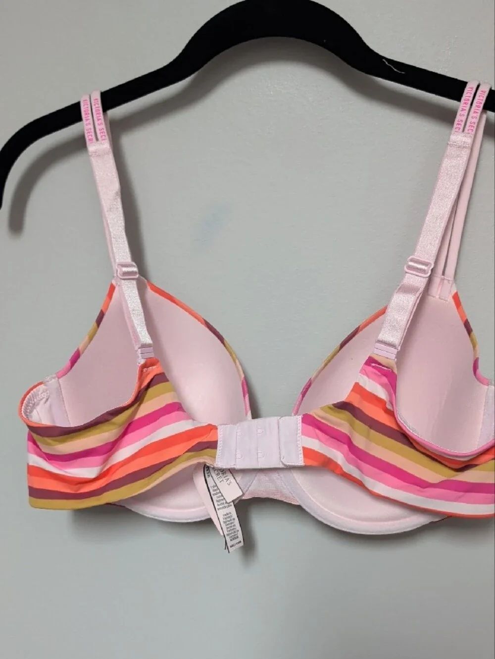 Victoria's Secret Pink Multi-Stripe Push-Up Bra - Picture 4 of 5